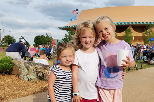 Children outside at Tower Center at Unity Square event